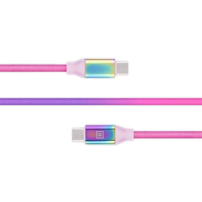 Кабель REAL-EL Premium USB Type-C - USB Type-C (M/M), 1 м, Rainbow (EL123500053) Кабель REAL-EL Premium USB Type-C - USB Type-C (M/M), 1 м, Rainbow (EL123500053)