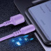 Кабель ColorWay USB - Lightning (M/M), soft silicone, 2.4 А, 1 м, Purple (CW-CBUL044-PU) Кабель ColorWay USB - Lightning (M/M), soft silicone, 2.4 А, 1 м, Purple (CW-CBUL044-PU)