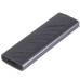 Зовнішня кишеня Maxxter M.2 NVMe PCIe, USB 3.2 Type-C, Metal, Black (EHDE-2280D-01)