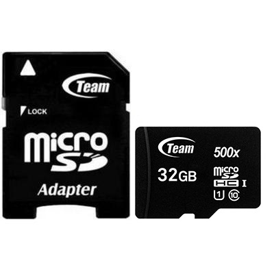 Карта пам`ятi MicroSDHC 32GB UHS-I Class 10 Team Black + SD-adapter (TUSDH32GCL10U03) Карта пам`ятi MicroSDHC 32GB UHS-I Class 10 Team Black + SD-adapter (TUSDH32GCL10U03)