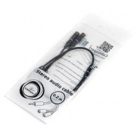 Аудіо-кабель Cablexpert 3.5 мм - 2х3.5 мм (M/F), 0.2 м, чорний (CCA-417M) Аудіо-кабель Cablexpert 3.5 мм - 2х3.5 мм (M/F), 0.2 м, чорний (CCA-417M)