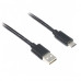 Кабель Cablexpert USB - USB Type-C V 2.0 (M/M), 1 м, чорний (CCP-USB2-AMCM-1M)