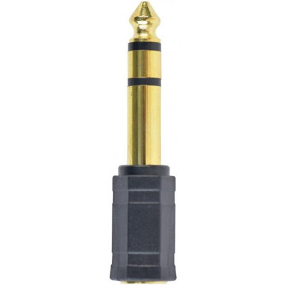 Адаптер Cablexpert 6.35 мм - 3.5 мм (M/F), чорний (A-6.35M-3.5F) Адаптер Cablexpert 6.35 мм - 3.5 мм (M/F), чорний (A-6.35M-3.5F)