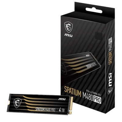Накопичувач SSD 1TB MSI Spatium M480 Pro M.2 2280 PCIe 4.0 x4 NVMe 3D NAND TLC (S78-440L1G0-P83) Накопичувач SSD 1TB MSI Spatium M480 Pro M.2 2280 PCIe 4.0 x4 NVMe 3D NAND TLC (S78-440L1G0-P83)
