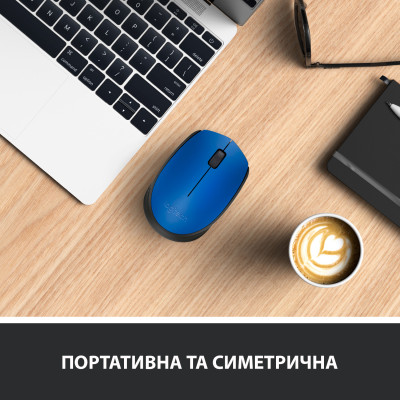 Мышь беспроводная Logitech M171 Blue/Black (910-004640) Мышь беспроводная Logitech M171 Blue/Black (910-004640)
