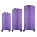 Набір валіз 2E, Aero, поліпропілен, (L+M+S), TSA, 4 колеса, EXP, лавандовий Набір валіз 2E, Aero, поліпропілен, (L+M+S), TSA, 4 колеса, EXP, лавандовий