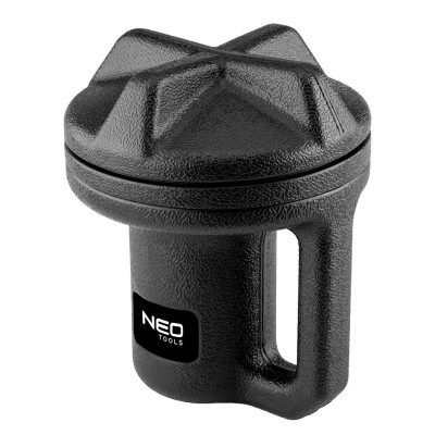 Обігрівач газовий туристичний Neo Tools, 92г/год, картриджний, регулятор, п'єзопідпал, чорний