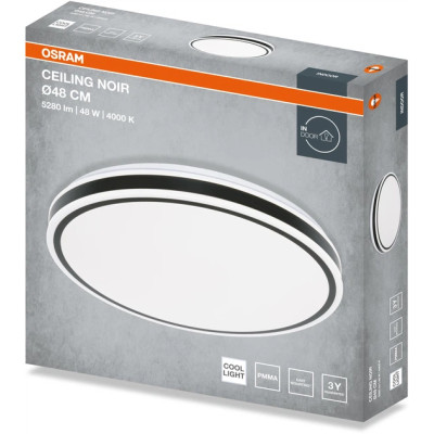 Світильник накладний OSRAM CEILING NOIR 480мм   Round 48Вт 4000K