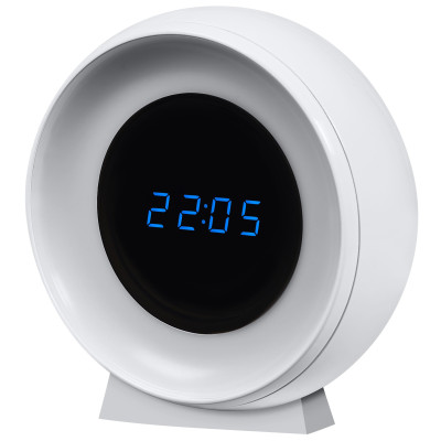 Світильник нічник з акумулятором OSRAM NIGHTLUX CLOCK 0.3Вт 3000/4000/6500К 5Лм 1000мА•год годинник USB-A > microUSB білий