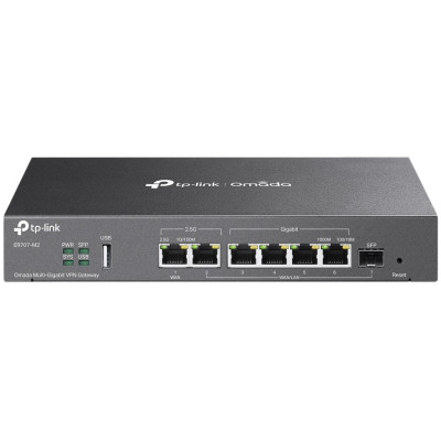 Мультисервісний Маршрутизатор TP-LINK ER707-M2, 1x2.5GE LAN, 1x2.5GE WAN/LAN, 4xGE LAN, 1xSFP WAN/LAN 1xUSB