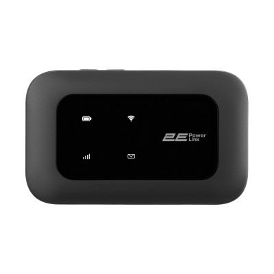 Мобільний маршрутизатор 2E PowerLink (MiFi-2 2025) N150, LTE, Wi-Fi4, 1xType-C, 1xCRC9, 3000мА•год чорний