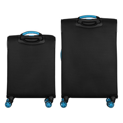 Набір валіз 2E, Trek, (M+S), TSA, 4 колеса, + 2 рюкзаки Cabin (2E-BPET-CABIN-BK), поліестр, чорний Набір валіз 2E, Trek, (M+S), TSA, 4 колеса, + 2 рюкзаки Cabin (2E-BPET-CABIN-BK), поліестр, чорний