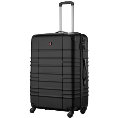 Валіза Wenger, Amplar, велика, пластик, 4 колеса, чорна Валіза Wenger, Amplar, велика, пластик, 4 колеса, чорна