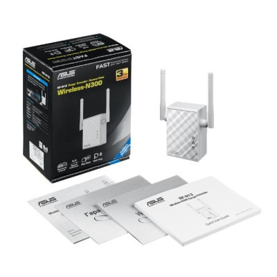Розширювач покриття WiFi ASUS RP-N12 N300 1хFE LAN Розширювач покриття WiFi ASUS RP-N12 N300 1хFE LAN