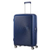 Валіза American Tourister, Soundbox, поліпропілен, велика, 77см,  97/110л, TSA, 4 колеса, EXP, темно-синій