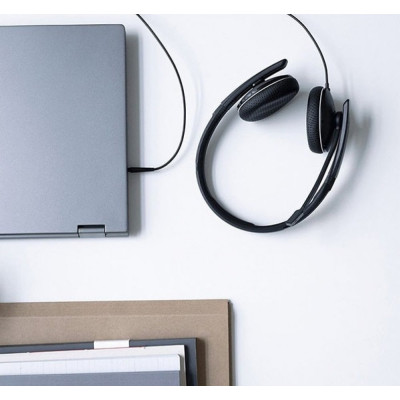 Гарнітура комп'ютерна моно On-Ear EPOS ADAPT 135T USB II, 3.5мм/USB, односпрямований, сертифікат Microsoft Teams, 1.8м, Чорний