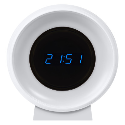Світильник нічник з акумулятором OSRAM NIGHTLUX CLOCK 0.3Вт 3000/4000/6500К 5Лм 1000мА•год годинник USB-A > microUSB білий