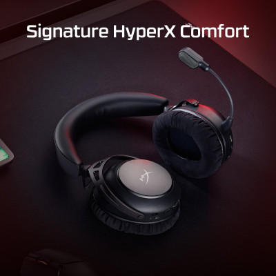 Гарнітура ігрова HyperX Cloud Alpha 2 WL/BT/mini-jack/USB-A/USB-C, 0.5м/1.5м, чорний