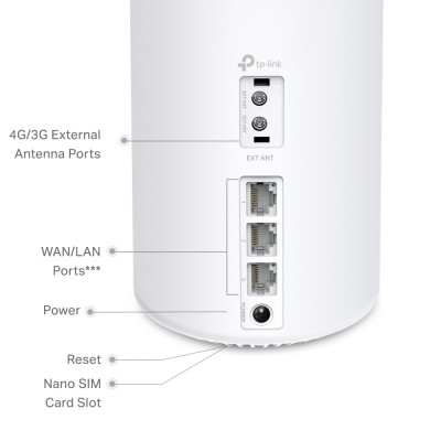 Система WiFi-Mesh TP-LINK Deco X10 4G/LTE. AX1500, 3xGE LAN/WAN, 1мод