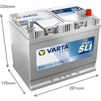 Акумулятор Varta Dynamic SLI 12В 70Аг 630А R+ (570412063)