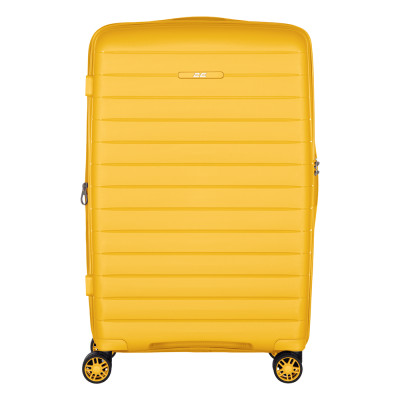 Валіза 2E, Aero, поліпропілен, середня, 63/78 л, TSA, 4 колеса, EXP, бурштиново-жовтий