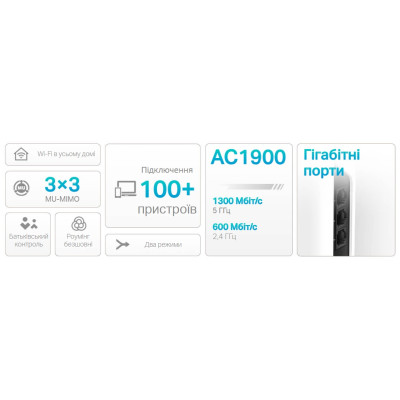 Система WiFi-Mesh TP-LINK Deco S7 AC1900, 3xGE LAN/WAN, 2мод