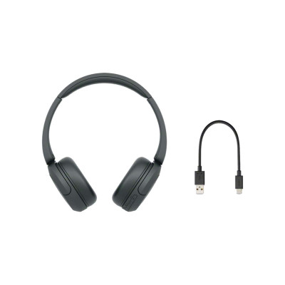 Навушники On-ear Sony WH-CH520 BT 5.2, SBC, AAC, Wireless, Mic, Чорний