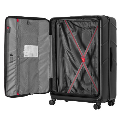 Валіза Wenger Amplix Hardside Large, велика, полікарбонат, TSA, 4 колеса, розширення, чорний