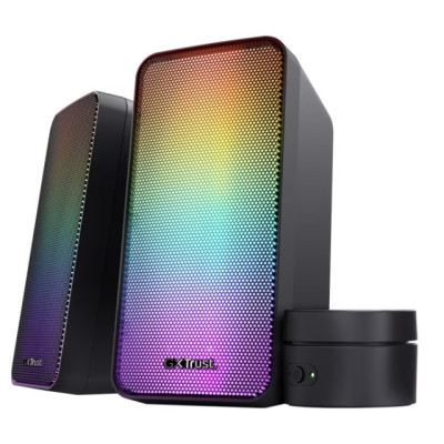 Акустична система Trust GXT 611 Wezz, USB/AUX,  RGB/Knob, чорний