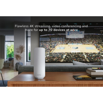 Система WiFi-Mesh NETGEAR Orbi RBE372 BE5000, 2мод, білий Система WiFi-Mesh NETGEAR Orbi RBE372 BE5000, 2мод, білий