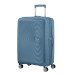 Валіза American Tourister, Soundbox, поліпропілен, середня, 67см, 71.5/81л, TSA, 4 колеса, EXP, сіро-синій Валіза American Tourister, Soundbox, поліпропілен, середня, 67см, 71.5/81л, TSA, 4 колеса, EXP, сіро-синій