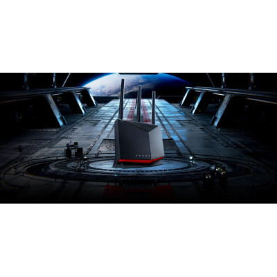 Маршрутизатор ASUS RT-BE86U BE6800, 3x2.5GE LAN, 1x2.5GE LAN/WAN, 1x10GE LAN/WAN, 1xUSB3.2, 1xUSB2.0, MESH