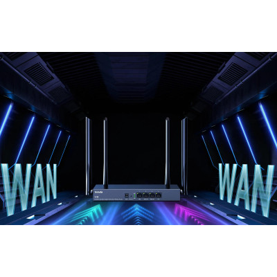 Маршрутизатор TENDA W18E Hotspot AC1200 4xGE (1xGE WAN, 2xGE LAN/WAN, 1xGE LAN) Маршрутизатор TENDA W18E Hotspot AC1200 4xGE (1xGE WAN, 2xGE LAN/WAN, 1xGE LAN)