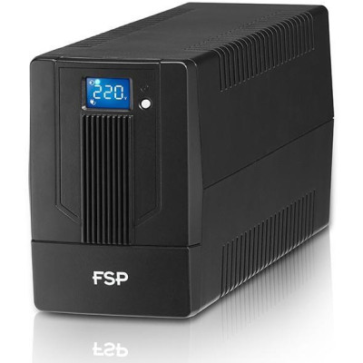 Джерело безперебійного живлення FSP iFP2000, 2000VA/1200W, LCD, RJ45, USB, 2xSchuko + 2xIEC
