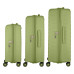 Набір валіз 2E, Aero, поліпропілен, (L+M+S), TSA, 4 колеса, EXP, оливково-зелений Набір валіз 2E, Aero, поліпропілен, (L+M+S), TSA, 4 колеса, EXP, оливково-зелений