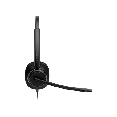 Гарнітура комп'ютерна стерео On-ear HP Poly Mission 425, USB-A, USB-C, Uni-mic, AI noise cancelling, Cертифікати Teams, Zoom, Google Meet, чорний