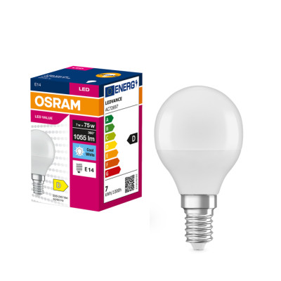 Лампа OSRAM LED VALUE CLASSIC P E14 7Вт 4000K 1055Лм Лампа OSRAM LED VALUE CLASSIC P E14 7Вт 4000K 1055Лм