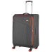 Валіза 2E, Trek, поліестер, середня, 64/78л, TSA, 4 колеса, EXP, сірий