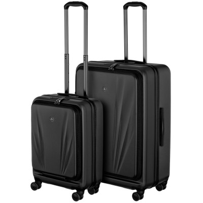 Набір валіз Wenger Skyon Hardside, полікарбонат, (S+L), TSA, 4 колеса, розширення, чорний
