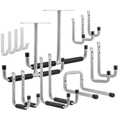 Гачки Neo Tools, універсальні, алюміній, в комплекті гвинти та дюбелі, набір 16шт