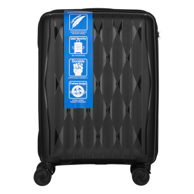 Набір валіз 2E, M7979, поліпропілен, (L+M+S), блискавка anti theft, 4 колеса, кодовий замок, чорний Набір валіз 2E, M7979, поліпропілен, (L+M+S), блискавка anti theft, 4 колеса, кодовий замок, чорний