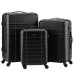 Набір валіз Wenger, Amplar 3 в 1, (S,M,L), пластик, 4 колеса, чорний
