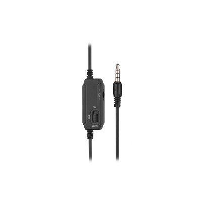 Гарнітура ПК моно On-ear 2E CH12 mini-jack, omni-mic, 1.2м, чорний