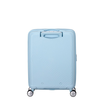 Валіза American Tourister, Soundbox, поліпропілен, мала, 55см, 35.5/41л, TSA, 4 колеса, EXP, пастельно-блакитний