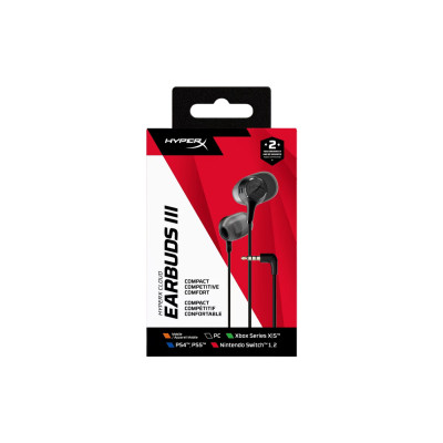 Гарнітура ігрова HyperX Cloud Earbuds III, 3.5мм, чорний