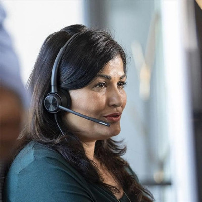 Гарнітура комп'ютерна моно On-ear Poly EncorePro 310, USB-A, всеспрямований, noise cancelling, чорний