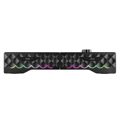 Акустична система 2E PCS232 RGB, Soundbar, 2.0, USB, Black