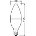 Лампа OSRAM LED E14 6.8Вт 3000К 806Лм В60 VALUE