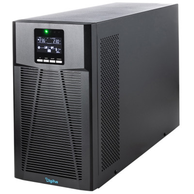 Джерело безперебійного живлення DIGITUS 3000VA/3000W, Tower, LCD, RJ45, RS232, USB, 8xC13+1xC19