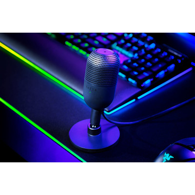 Мікрофон геймінговий Razer Seiren V3 Mini, Omni, USB-A, 1.2м, чорний